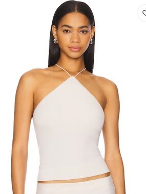 Enza Costa Silk Knit Halter Tank